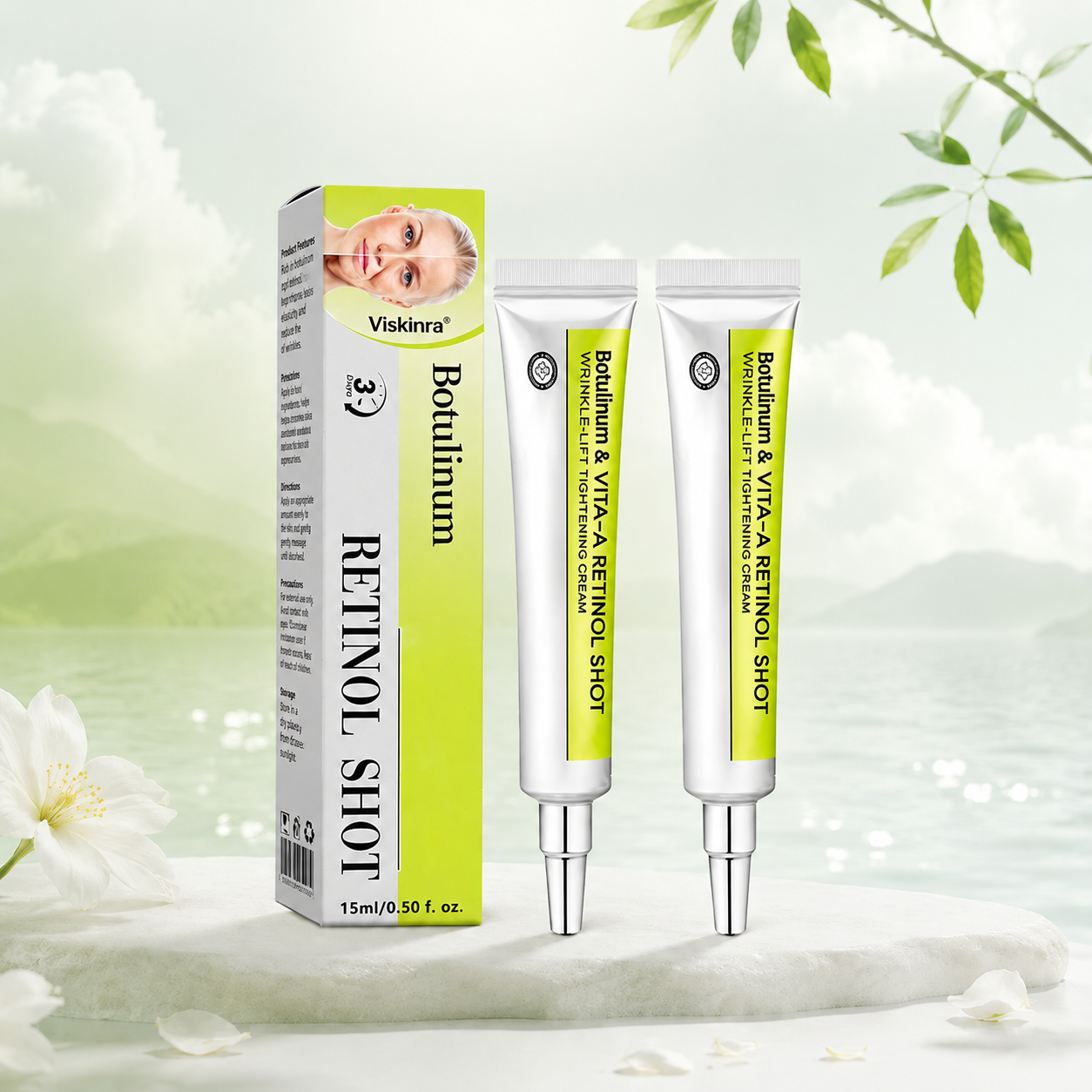 Retinol & Shot ∩ Straffende Gesichtscreme gegen Falten💦