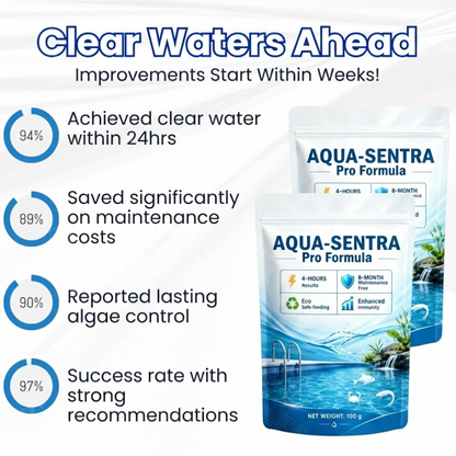Aqua-Sentra Pro Formula- End AlgaeNightmares, Restore YourPond's Beauty Fast!